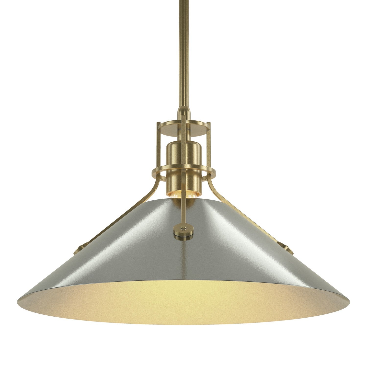Hubbardton Forge - 134550-SKT-MULT-86-85 - Henry Medium Steel Shade Pendant - Henry - Modern Brass