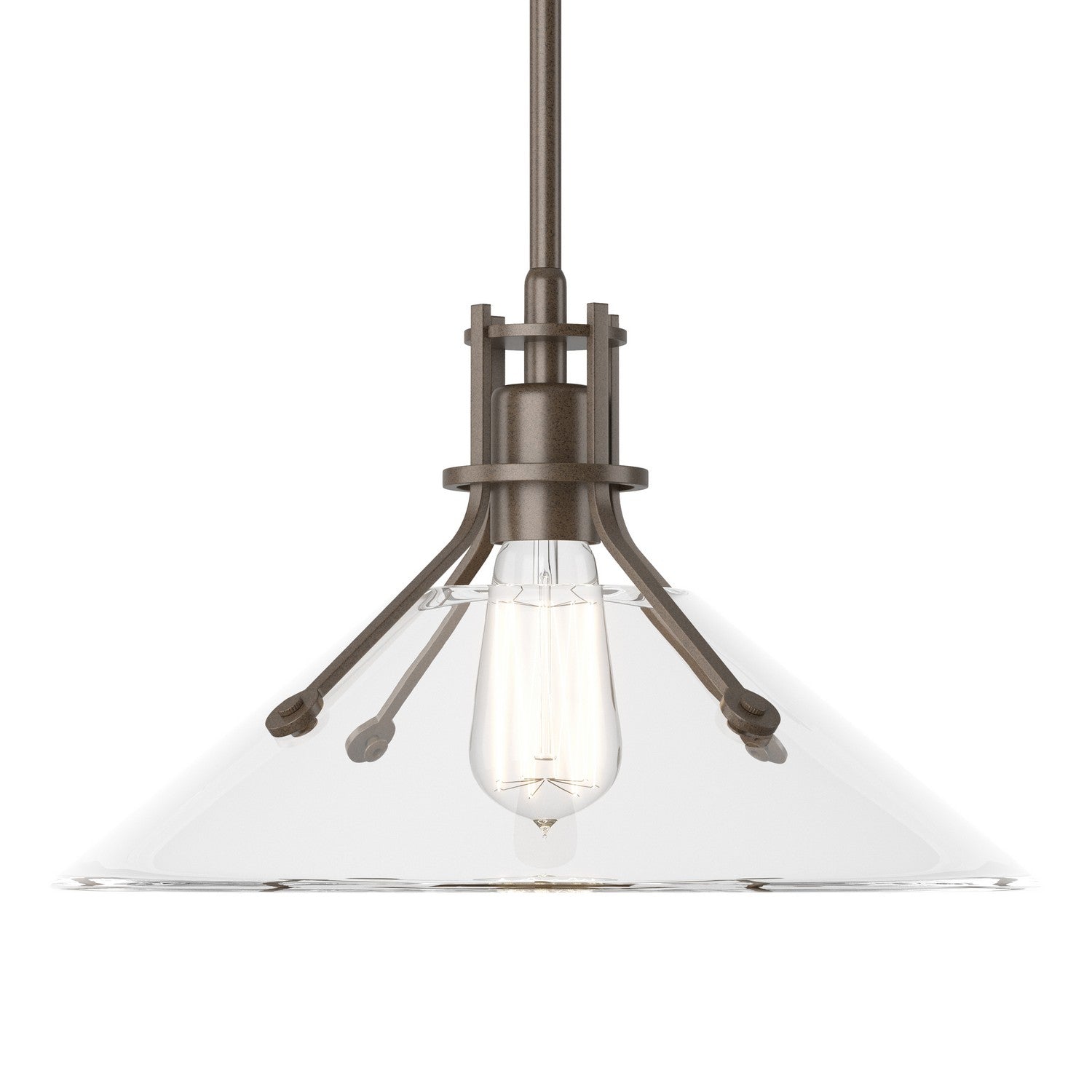 Hubbardton Forge - 134553-SKT-MULT-05-ZM0686 - One Light Pendant - Henry - Bronze