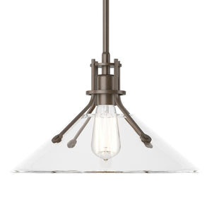 Hubbardton Forge - 134553-SKT-MULT-05-ZM0686 - One Light Pendant - Henry - Bronze