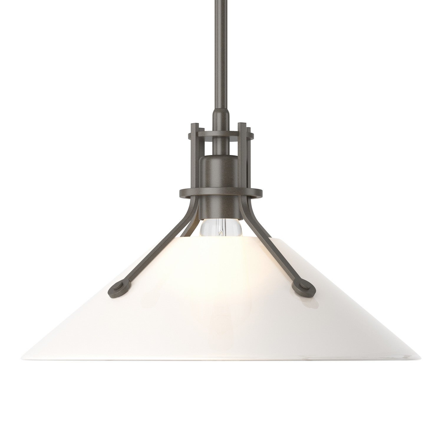 Hubbardton Forge - 134553-SKT-MULT-07-FD0686 - Henry Medium Glass Shade Pendant - Henry - Dark Smoke