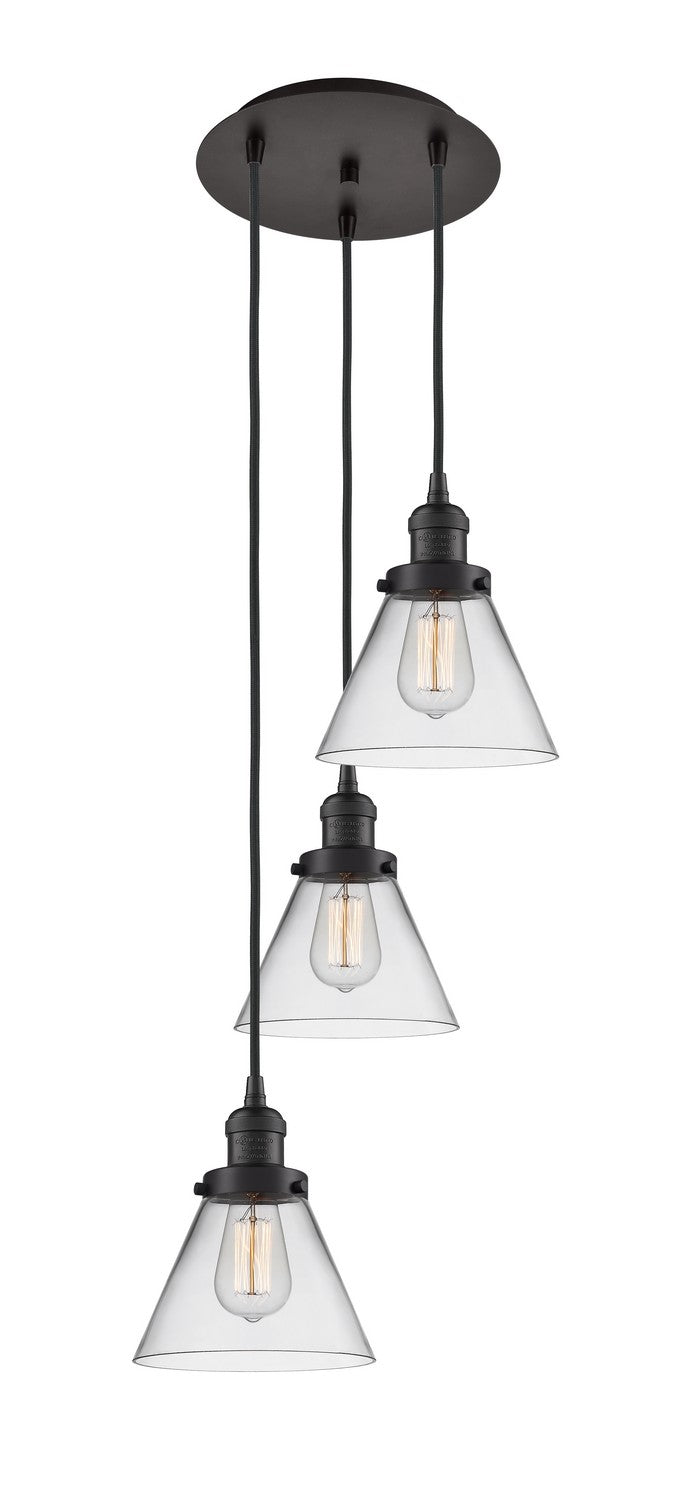 Innovations - 113F-3P-OB-G42 - Three Light Pendant - Franklin Restoration - Oil Rubbed Bronze