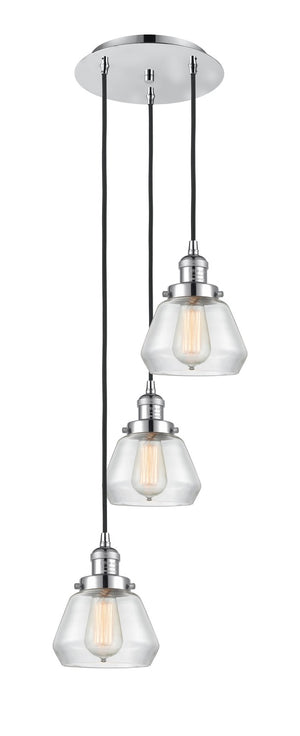 Innovations - 113F-3P-PC-G172 - Three Light Pendant - Franklin Restoration - Polished Chrome