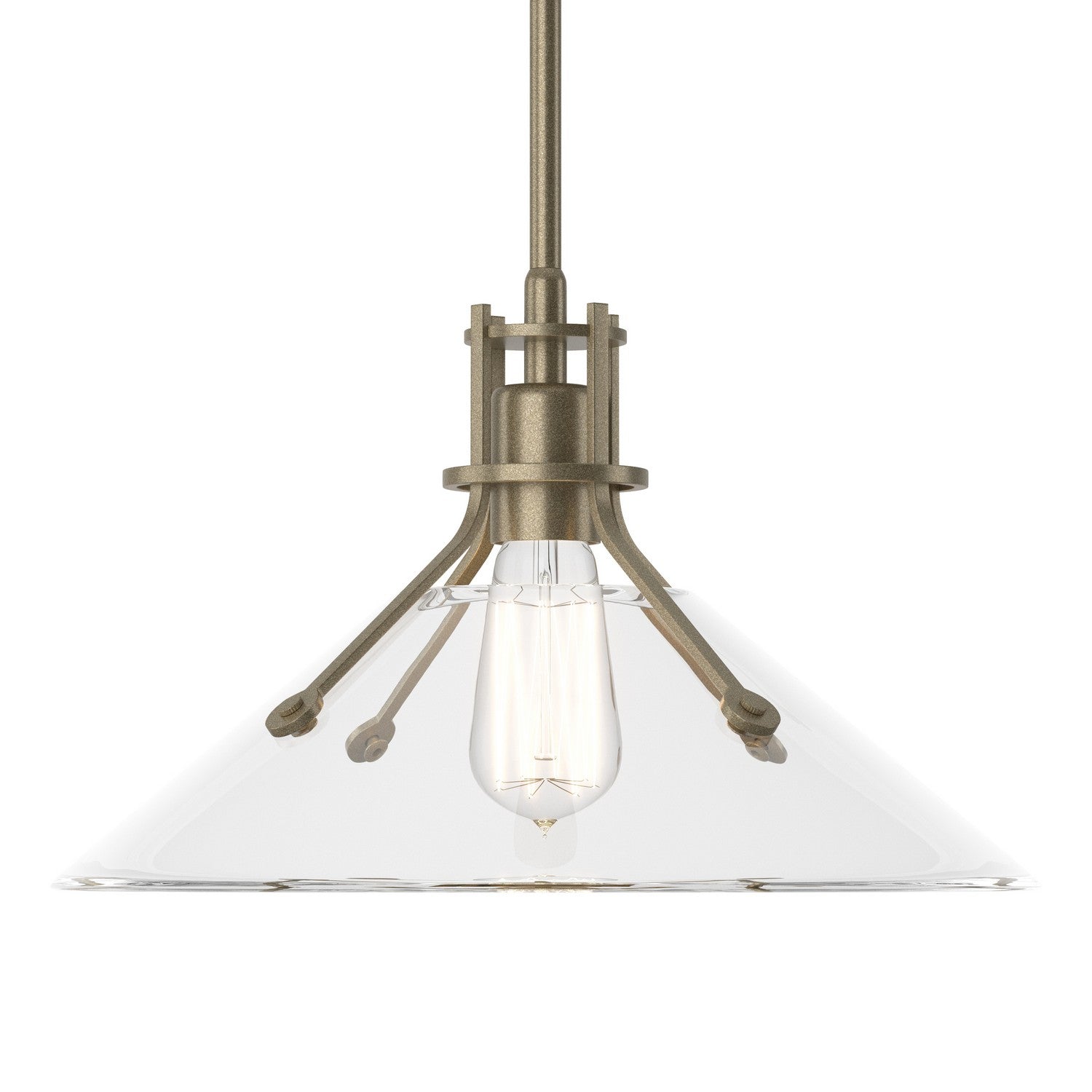 Hubbardton Forge - 134553-SKT-MULT-84-ZM0686 - One Light Pendant - Henry - Soft Gold