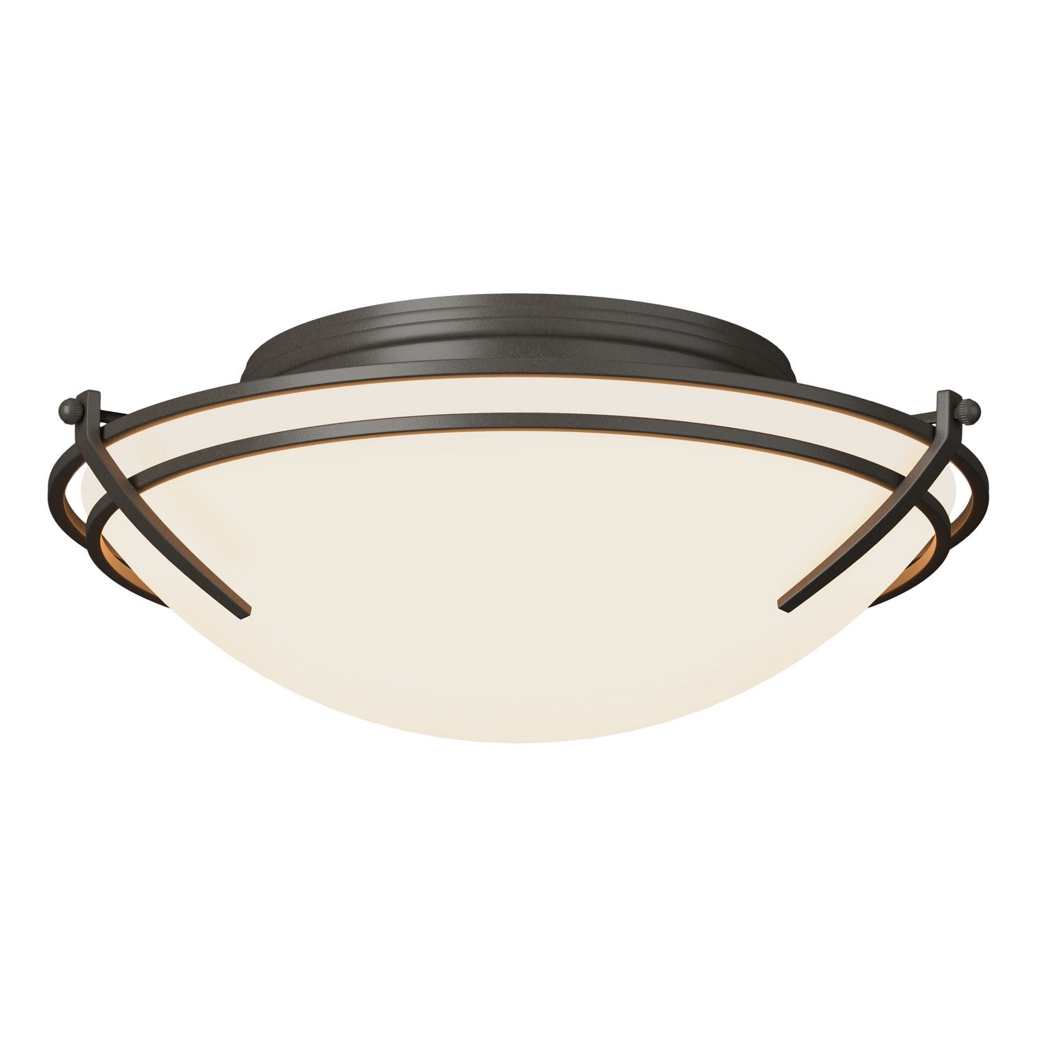 Hubbardton Forge - 124402-SKT-07-GG0098 - Two Light Flush Mount - Tryne - Dark Smoke