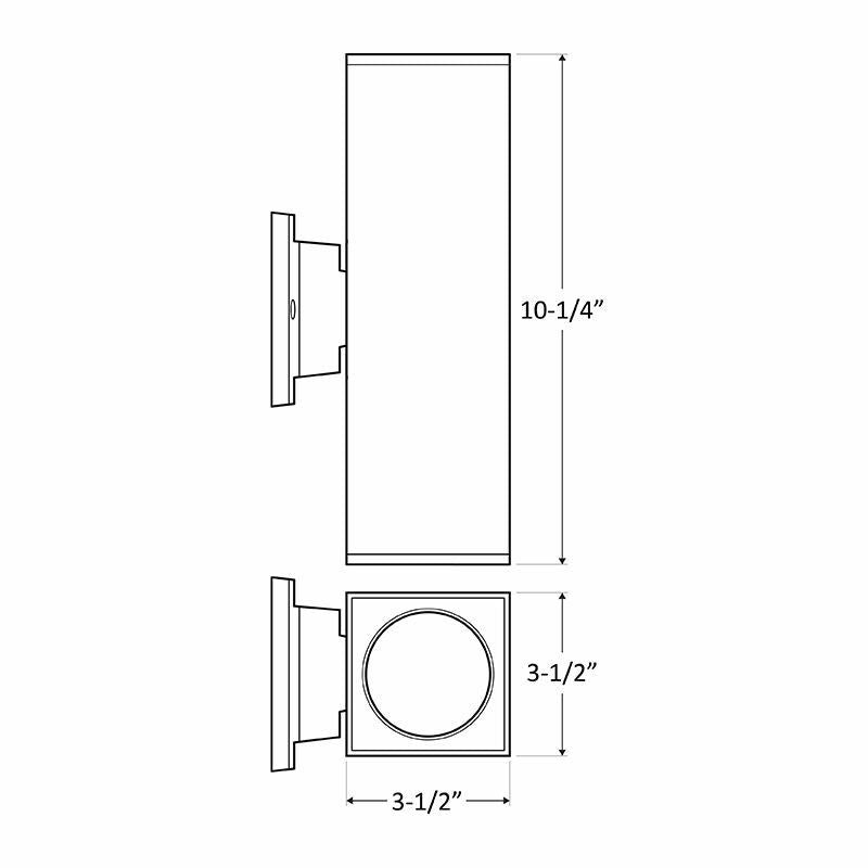 Westgate - WMCS-UDL-MCT-BK-DT - Wall Mount - Black