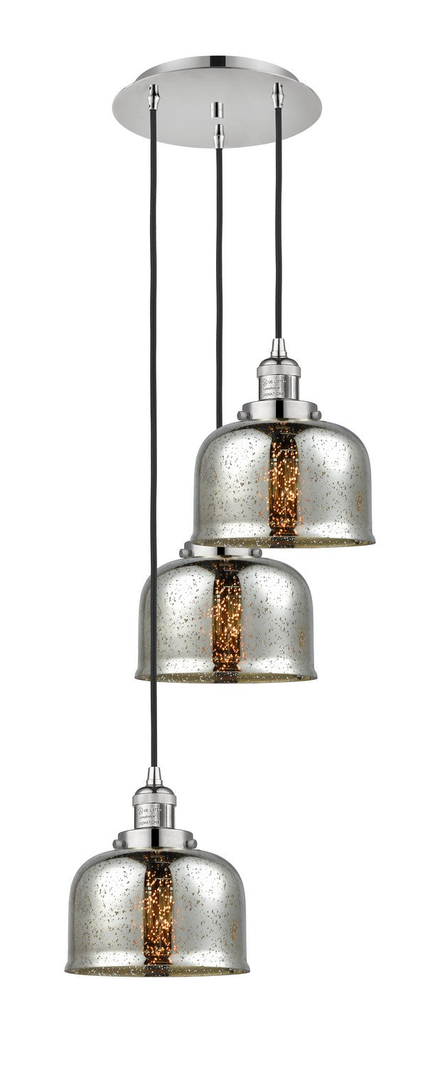 Innovations - 113F-3P-PN-G78 - Three Light Pendant - Franklin Restoration - Polished Nickel