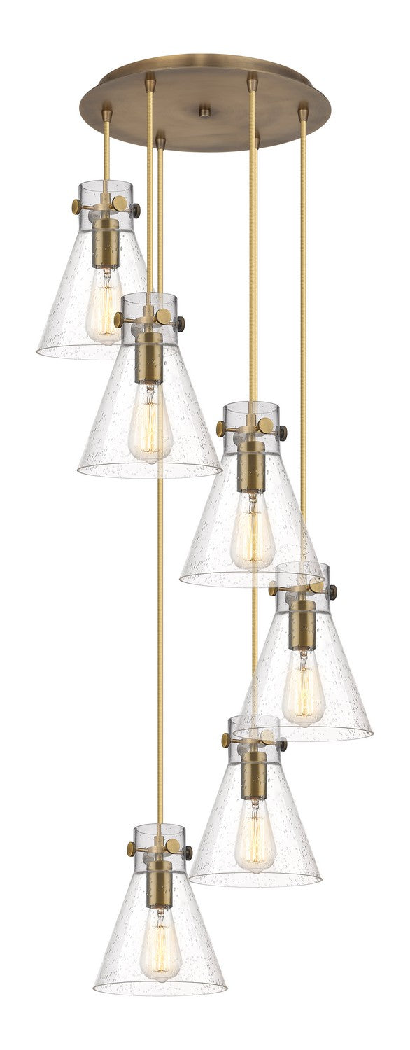 Innovations - 116-410-1PS-BB-G411-8SDY - Nine Light Pendant - Downtown Urban - Brushed Brass