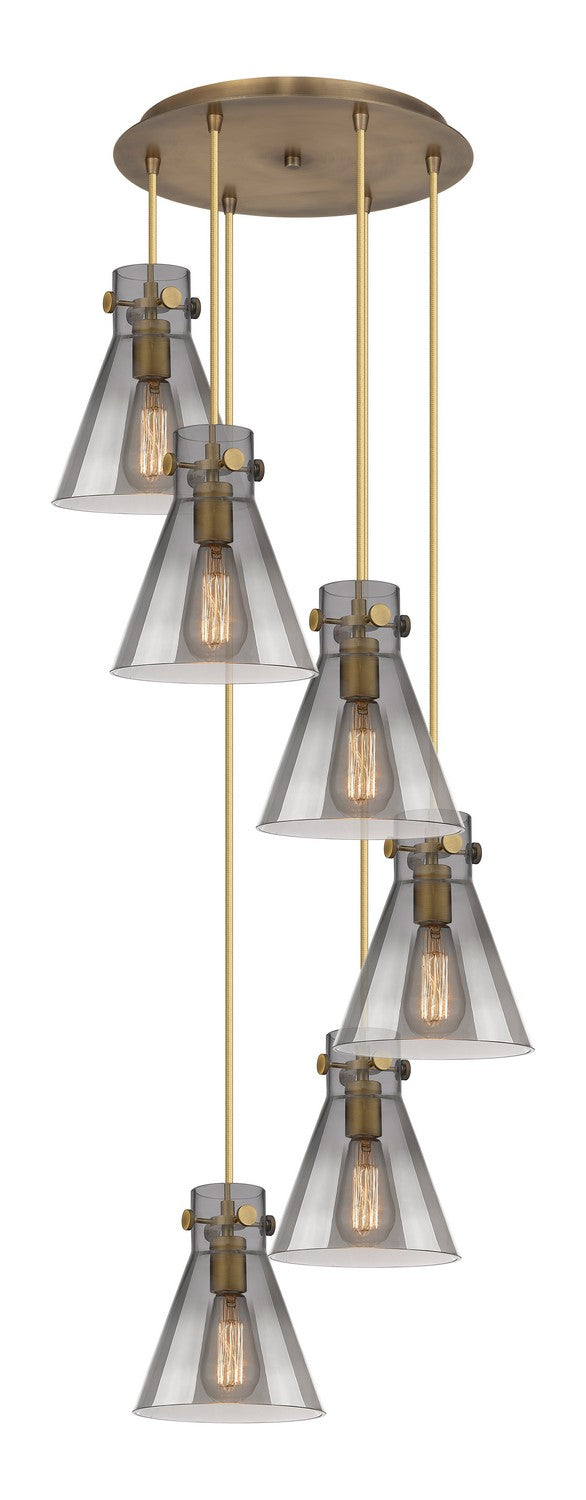 Innovations - 116-410-1PS-BB-G411-8SM - Two Light Pendant - Downtown Urban - Brushed Brass