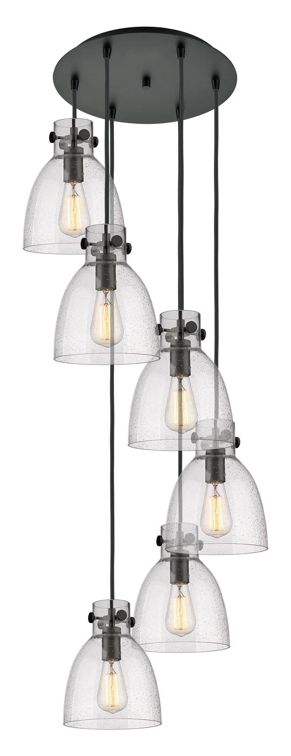 Innovations - 116-410-1PS-BK-G412-8SDY - Nine Light Pendant - Downtown Urban - Matte Black