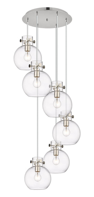 Innovations - 116-410-1PS-PN-G410-8CL - Eight Light Pendant - Newton - Polished Nickel