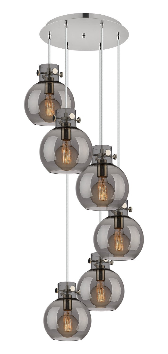 Innovations - 116-410-1PS-PN-G410-8SM - Four Light Pendant - Newton - Polished Nickel