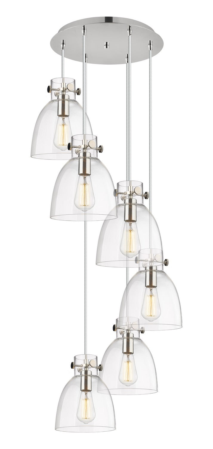 Innovations - 116-410-1PS-PN-G412-8CL - Three Light Pendant - Downtown Urban - Polished Nickel