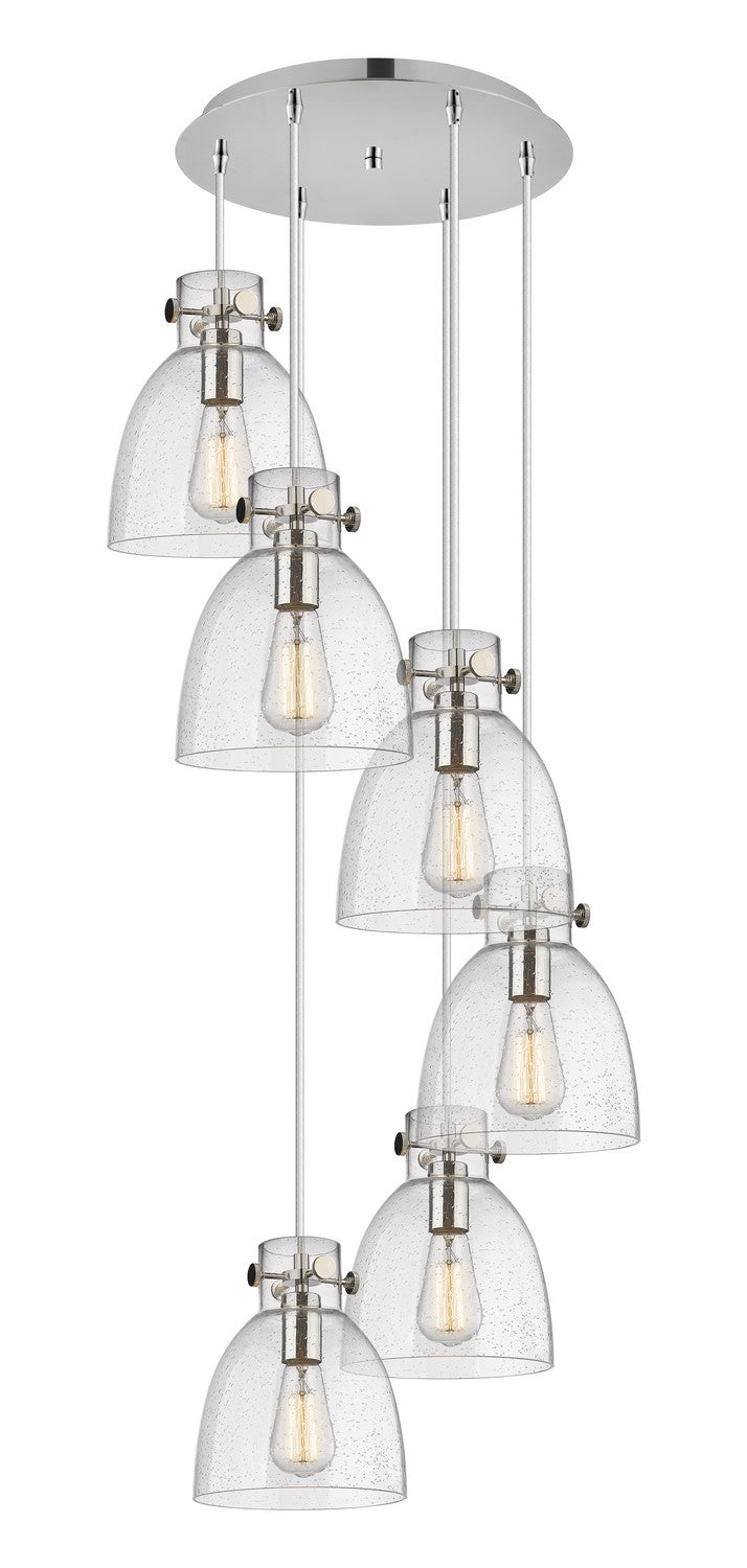 Innovations - 116-410-1PS-PN-G412-8SDY - Six Light Pendant - Downtown Urban - Polished Nickel