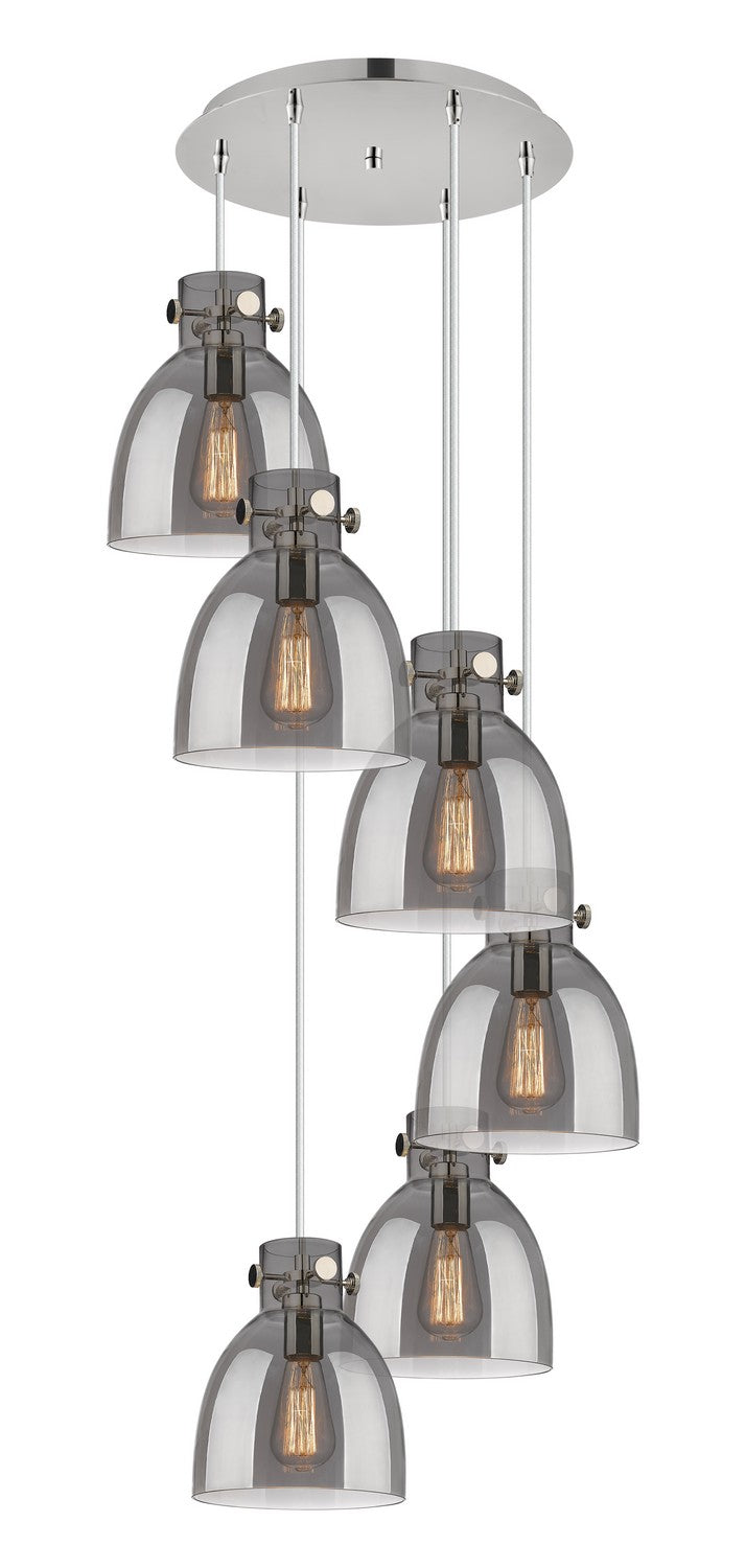 Innovations - 116-410-1PS-PN-G412-8SM - Nine Light Pendant - Downtown Urban - Polished Nickel