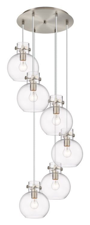 Innovations - 116-410-1PS-SN-G410-8CL - Five Light Pendant - Downtown Urban - Brushed Satin Nickel