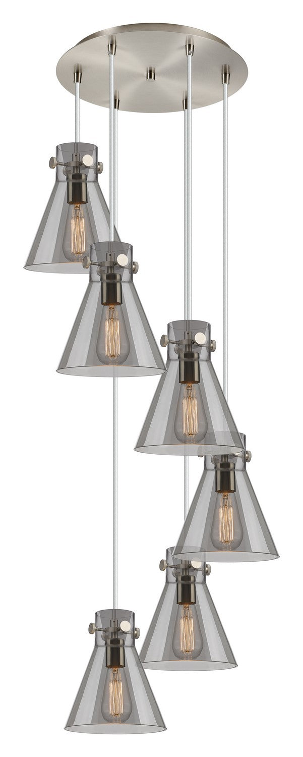 Innovations - 116-410-1PS-SN-G411-8SM - Four Light Pendant - Downtown Urban - Brushed Satin Nickel