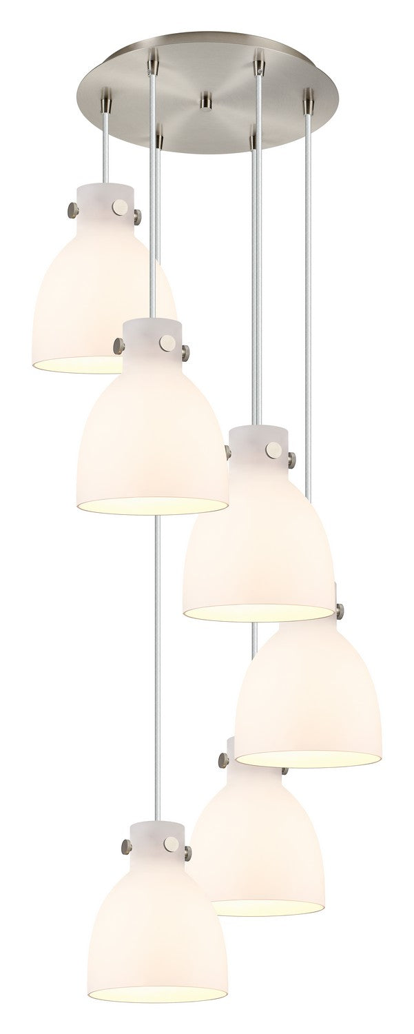 Innovations - 116-410-1PS-SN-G412-8WH - Nine Light Pendant - Downtown Urban - Brushed Satin Nickel