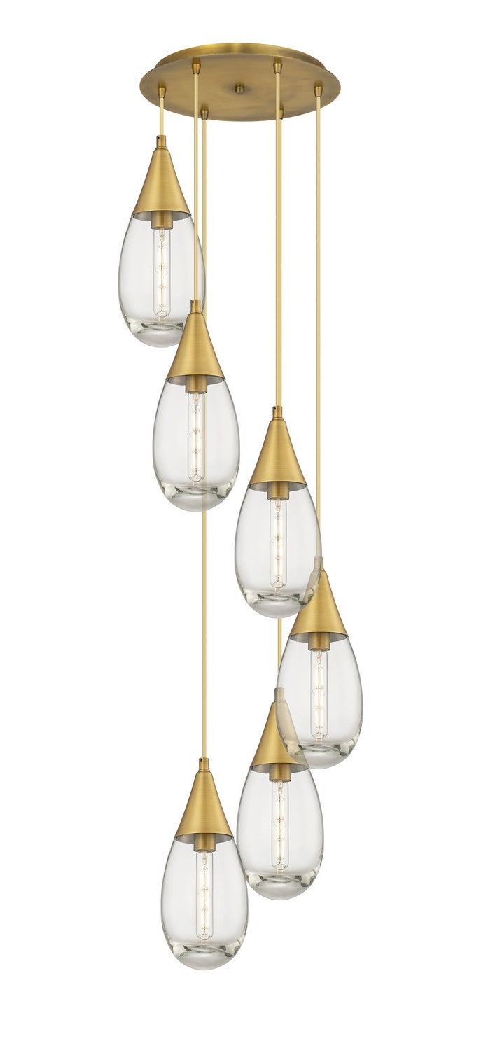 Innovations - 116-450-1P-BB-G450-6CL - LED Pendant - Downtown Urban - Brushed Brass