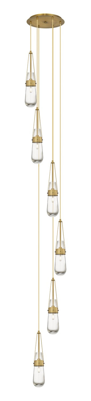 Innovations - 116-452-1P-BB-G452-4CL - LED Pendant - Downtown Urban - Brushed Brass