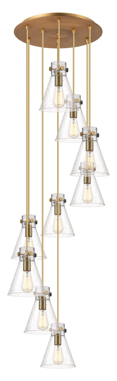 Innovations - 119-410-1PS-BB-G411-8SDY - Two Light Pendant - Downtown Urban - Brushed Brass