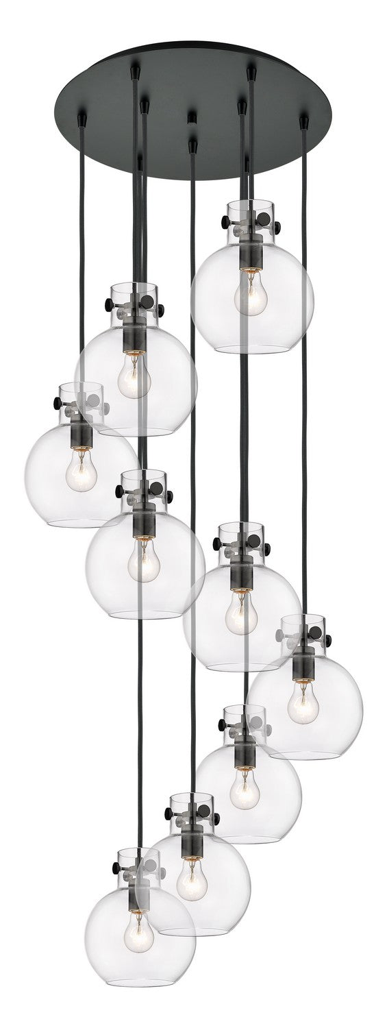 Innovations - 119-410-1PS-BK-G410-8CL - Seven Light Pendant - Downtown Urban - Matte Black