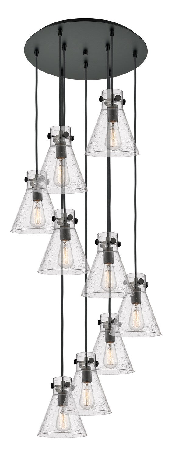 Innovations - 119-410-1PS-BK-G411-8SDY - Two Light Pendant - Downtown Urban - Matte Black