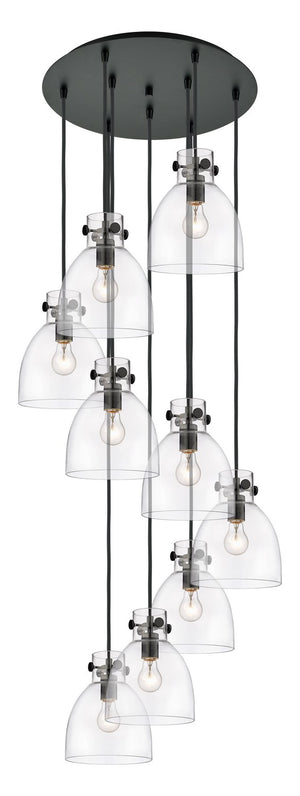 Innovations - 119-410-1PS-BK-G412-8CL - Two Light Pendant - Downtown Urban - Matte Black