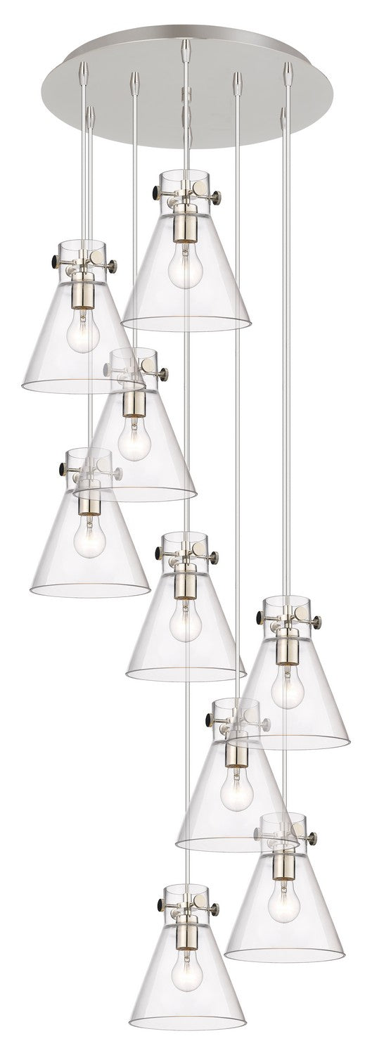 Innovations - 119-410-1PS-PN-G411-8CL - Seven Light Pendant - Downtown Urban - Polished Nickel