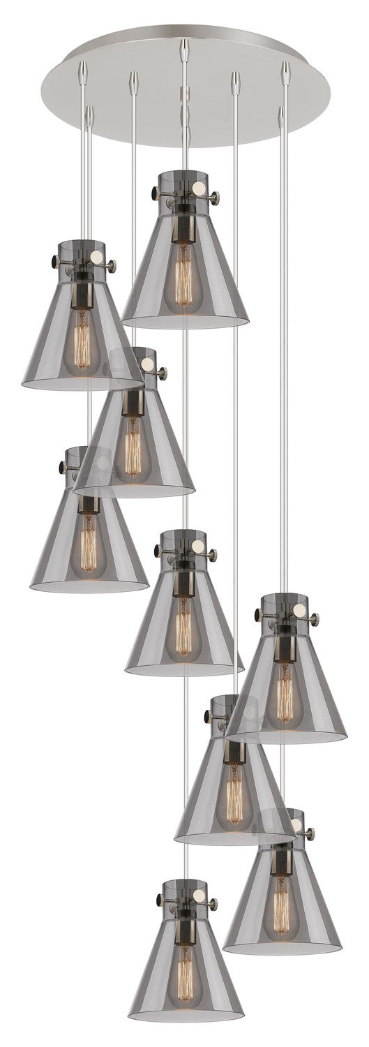 Innovations - 119-410-1PS-PN-G411-8SM - Three Light Pendant - Downtown Urban - Polished Nickel