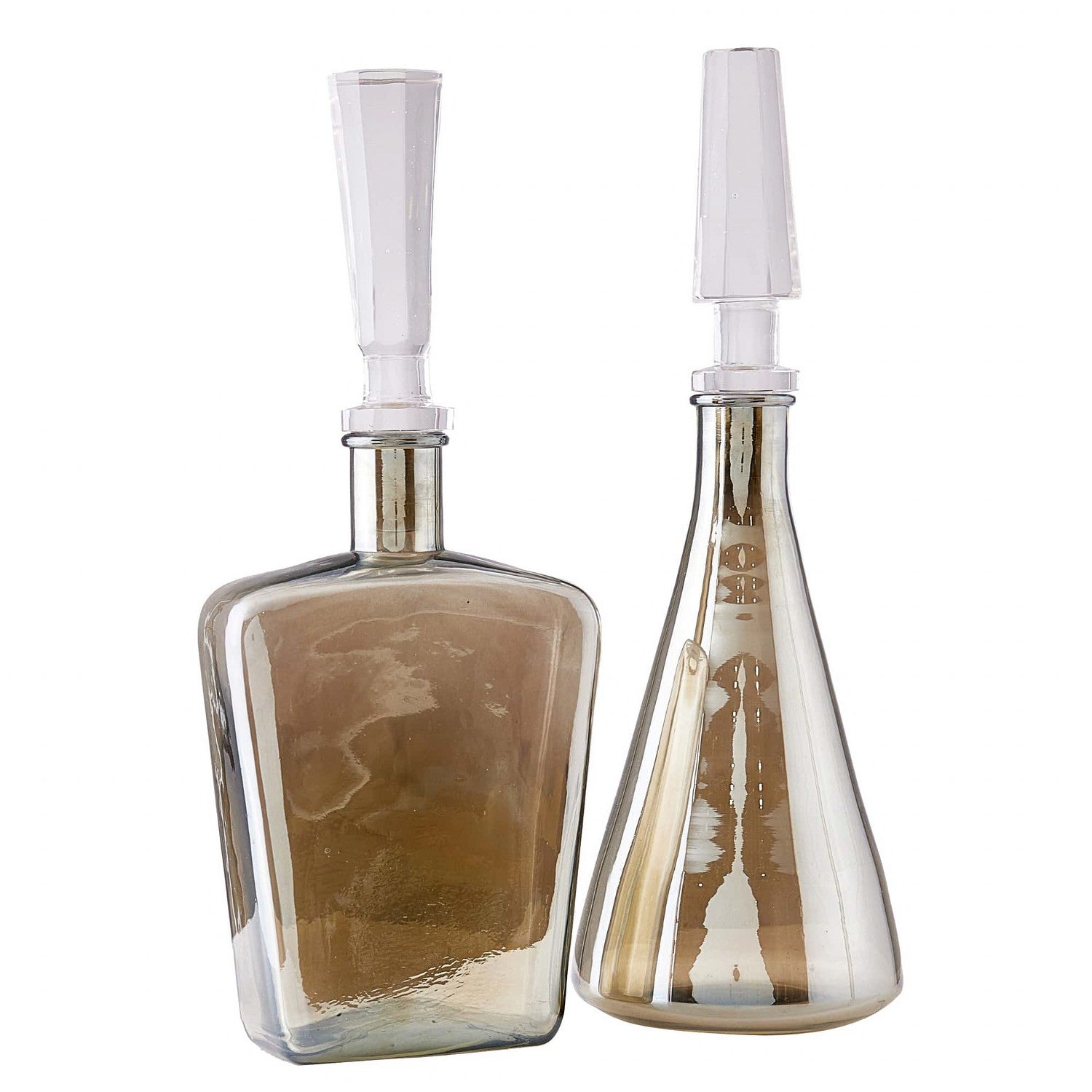 Arteriors - ARI01 - Decanters, Set of 2 - Talbany - Smoke Luster