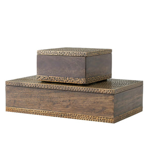 Arteriors - ARI03 - Boxes, Set of 2 - Turneyes - Dark Walnut