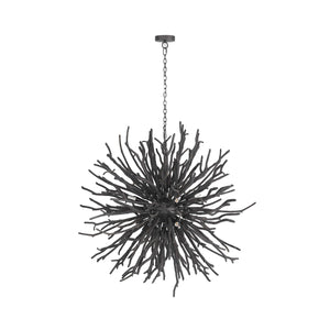 Arteriors - DLS01 - Eight Light Chandelier - Finch - Dark Gray Wash