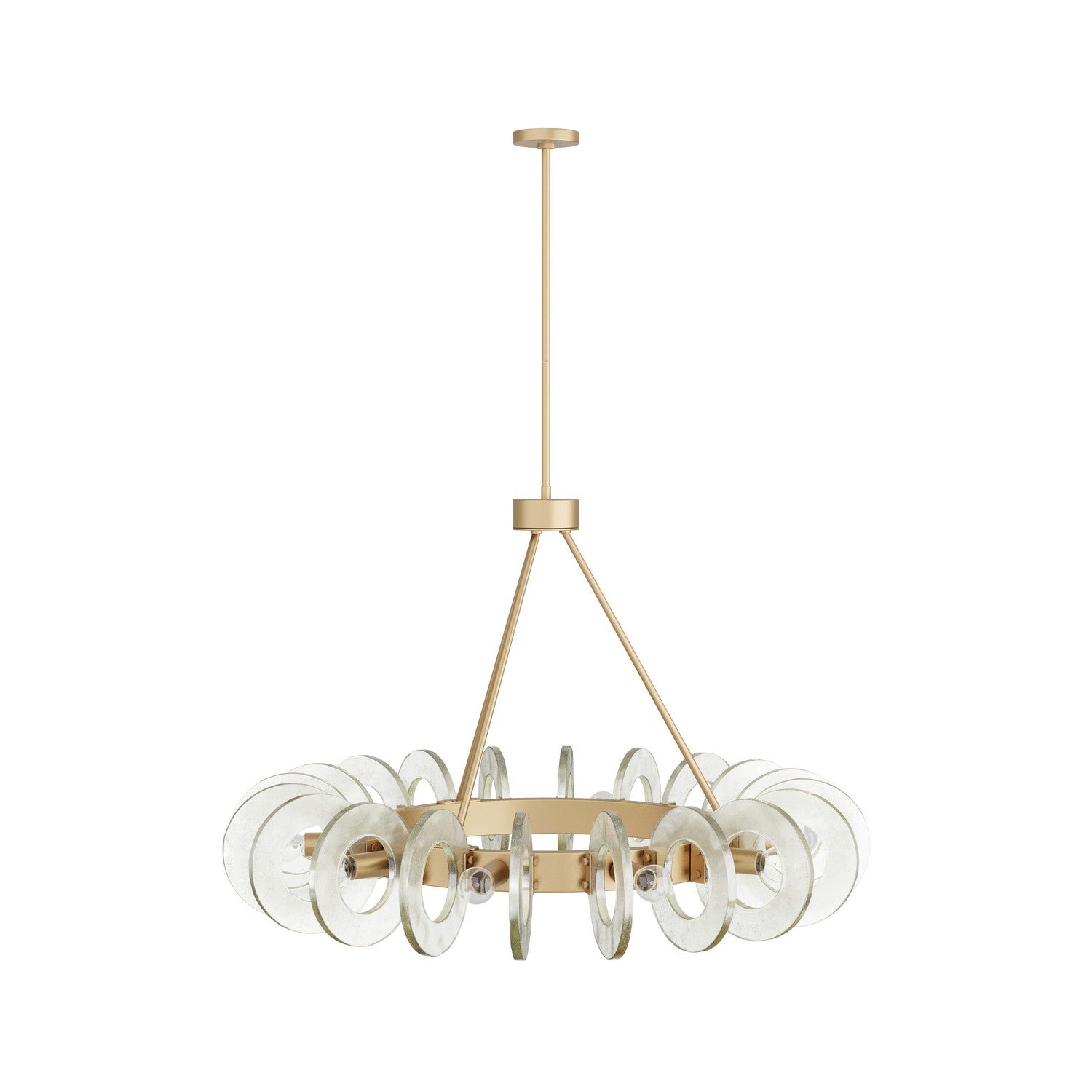 Arteriors - DMC06 - Ten Light Chandelier - Trina - Clear Seedy