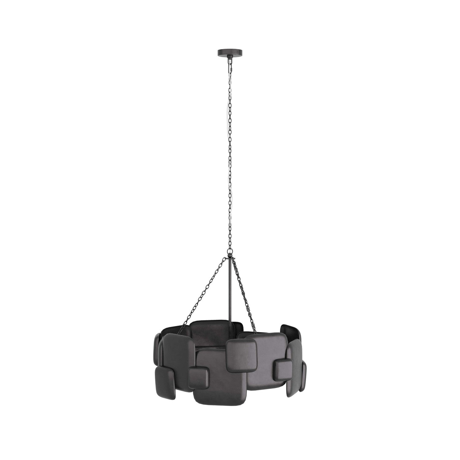 Arteriors - DMI03 - Six Light Chandelier - Waylon - Blackened Iron