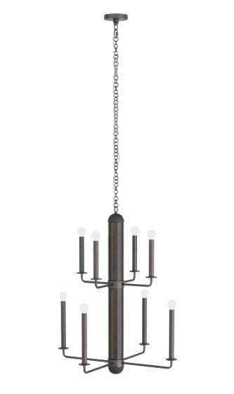 Arteriors - DMI04 - Eight Light Chandelier - Walden - Graphite