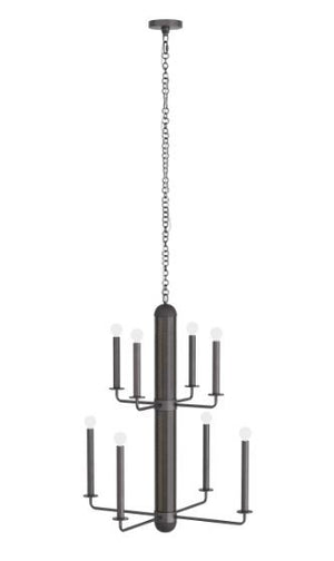 Arteriors - DMI04 - Eight Light Chandelier - Walden - Graphite