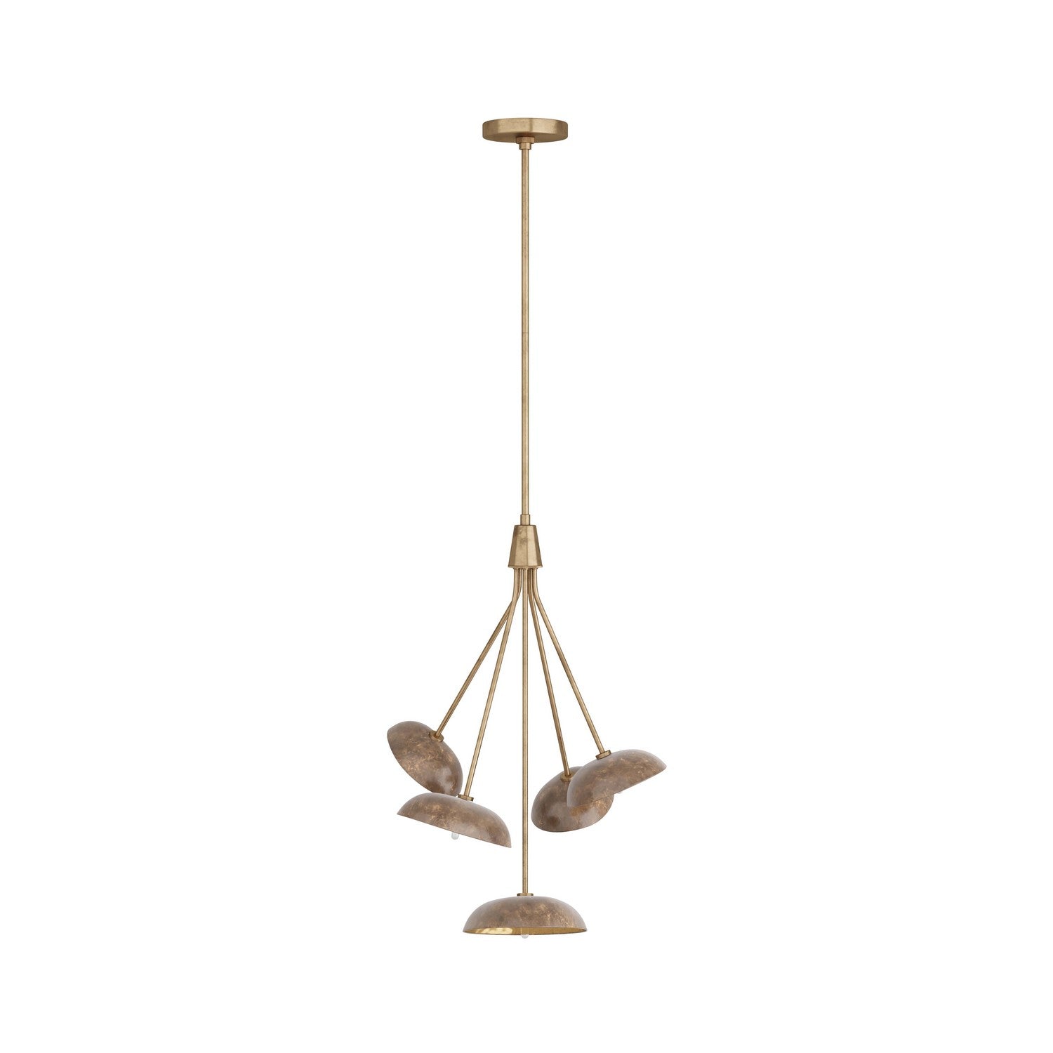 Arteriors - DMI06 - Five Light Chandelier - Viper - Vintage Brass