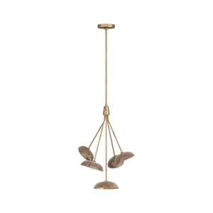 Arteriors - DMI06 - Five Light Chandelier - Viper - Vintage Brass