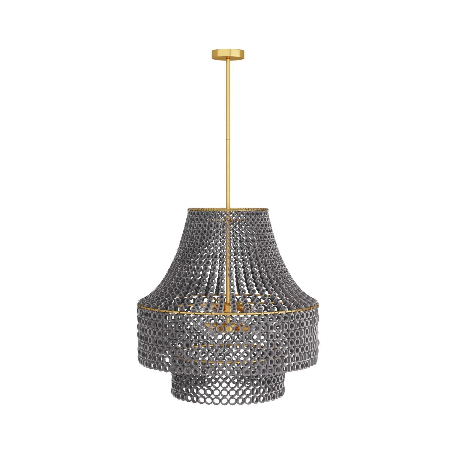 Arteriors - DMS02 - Eight Light Chandelier - Hannie - Gray Wash