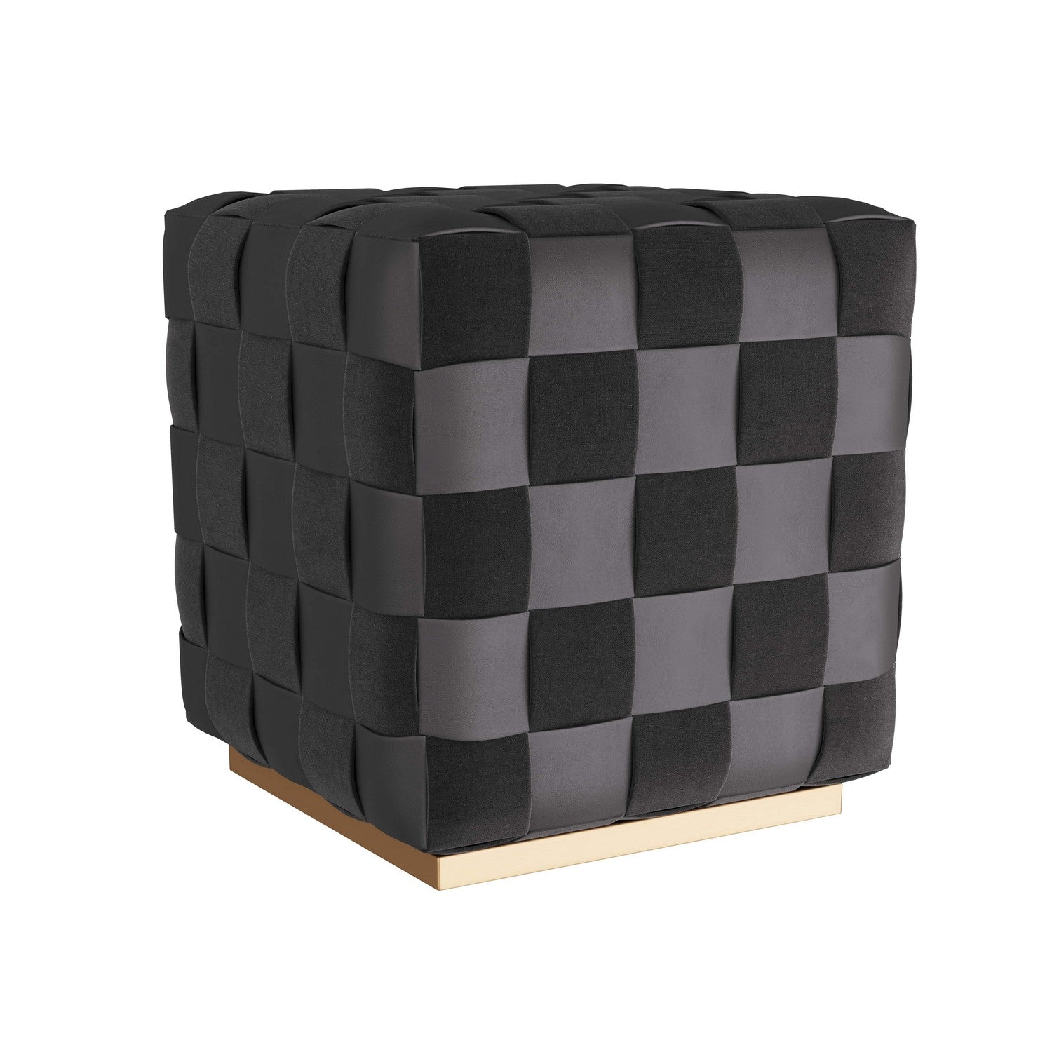 Arteriors - FOI04 - Ottoman - Winnetka - Black