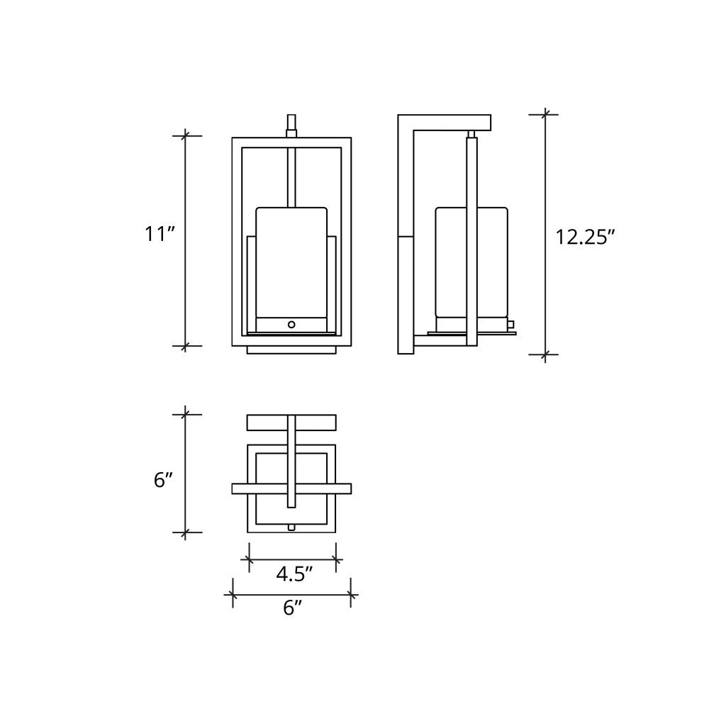 Justice Designs - ALR-7511W-MBLK - LED Outdoor Wall Sconce - Alabaster Rocks - Matte Black