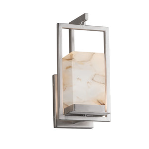 Justice Designs - ALR-7511W-NCKL - LED Outdoor Wall Sconce - Alabaster Rocks - Brushed Nickel