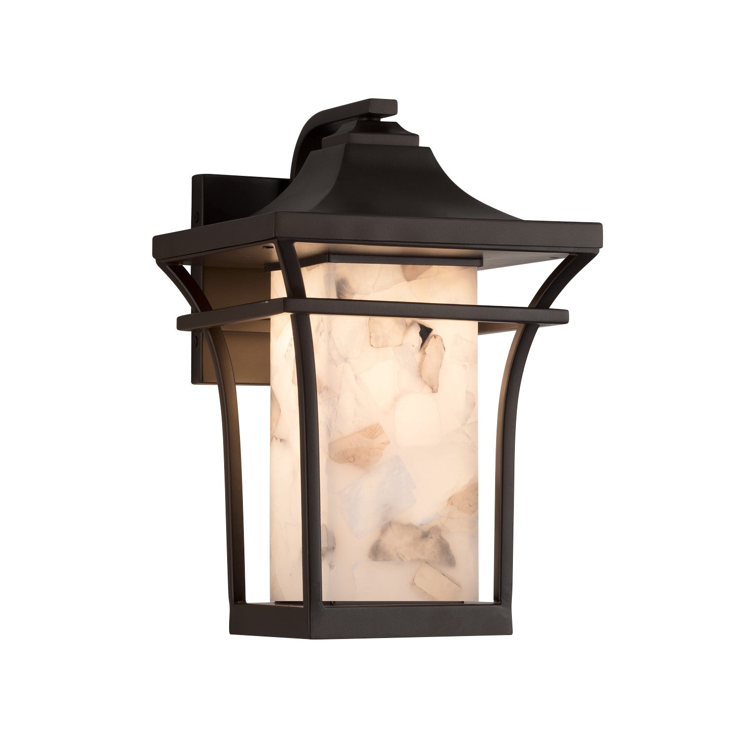 Justice Designs - ALR-7521W-DBRZ-LED1-700 - LED Outdoor Wall Sconce - Alabaster Rocks - Dark Bronze