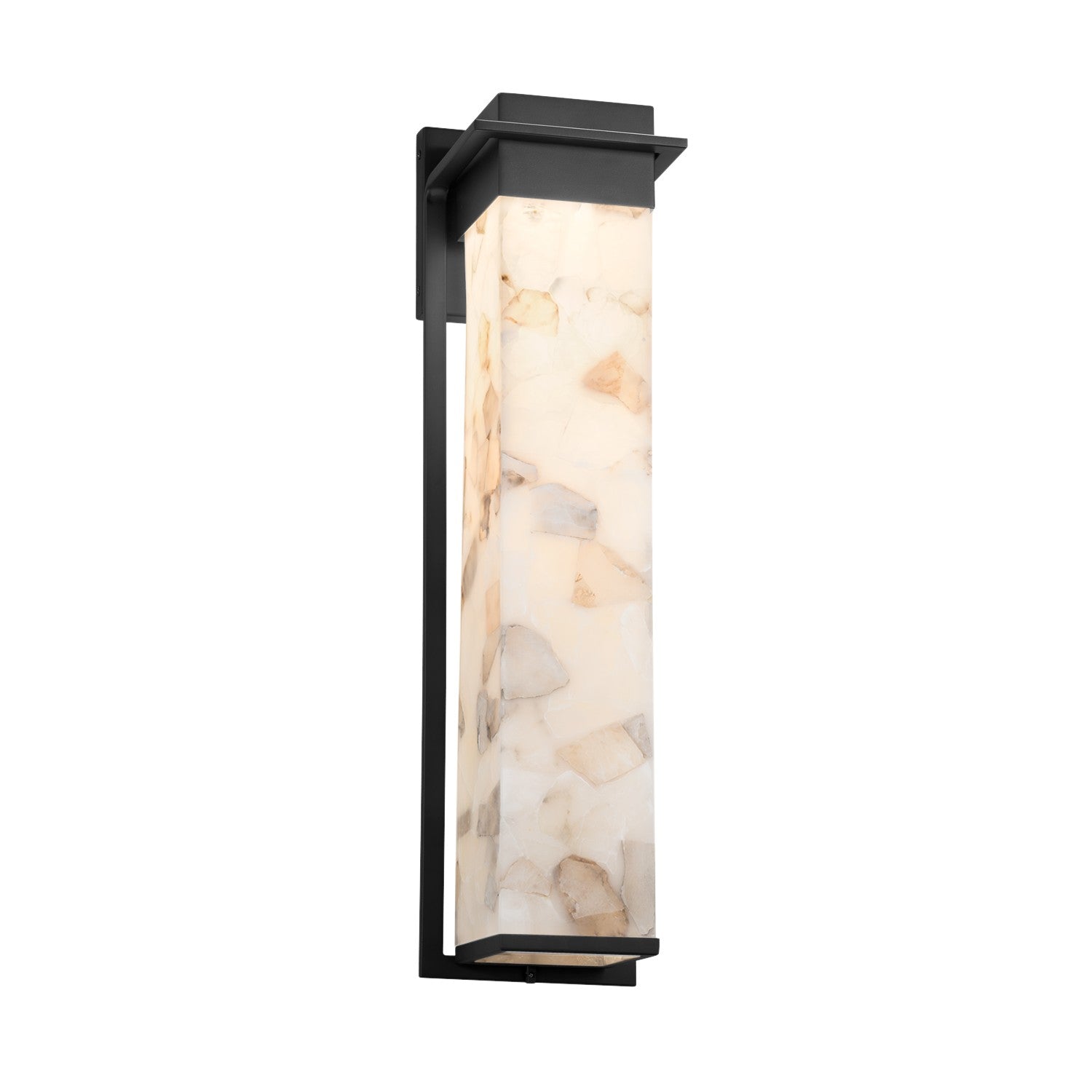 Justice Designs - ALR-7545W-MBLK - LED Outdoor Wall Sconce - Alabaster Rocks - Matte Black