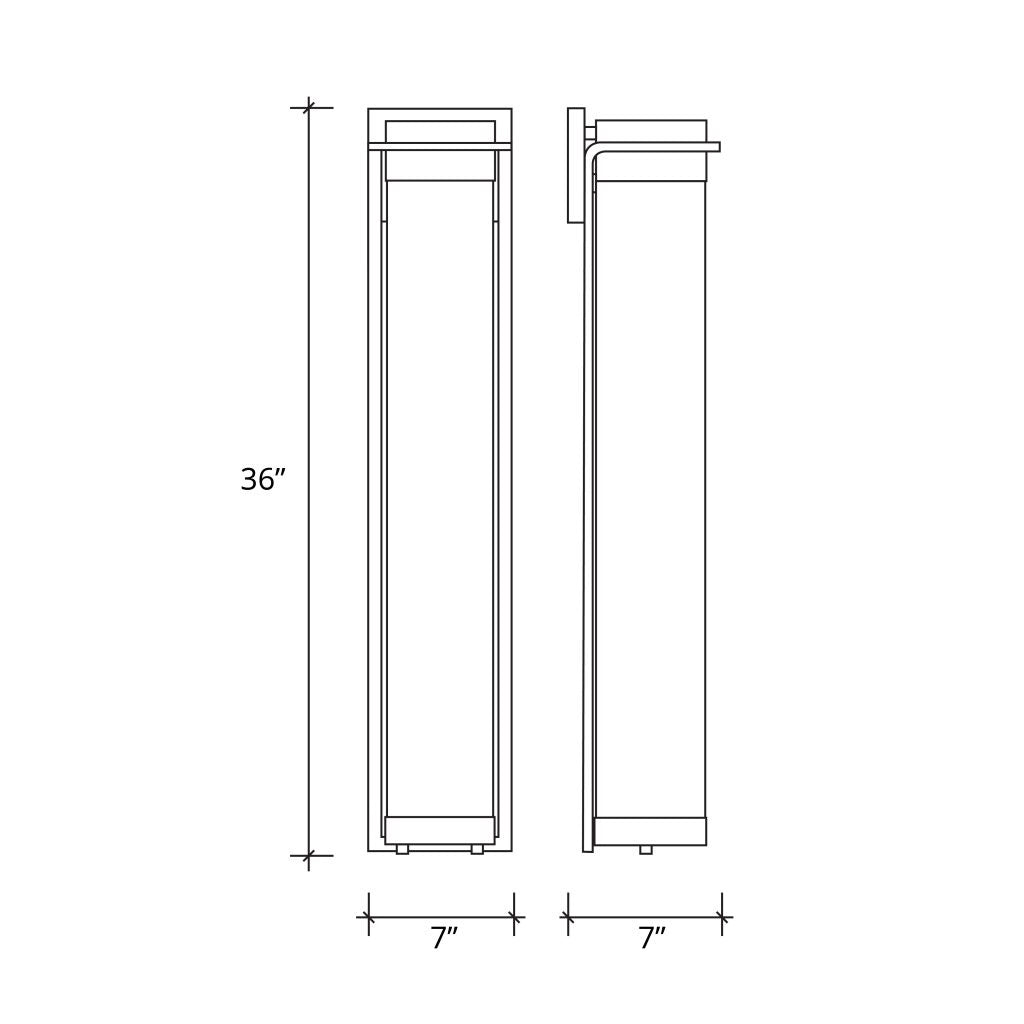 Justice Designs - ALR-7546W-DBRZ - LED Outdoor Wall Sconce - Alabaster Rocks - Dark Bronze