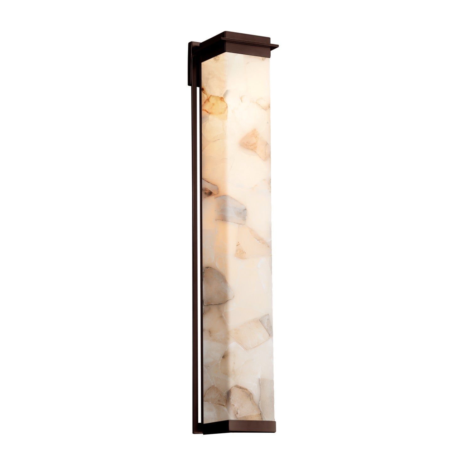 Justice Designs - ALR-7547W-DBRZ - LED Outdoor Wall Sconce - Alabaster Rocks - Dark Bronze