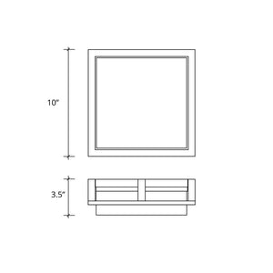 Justice Designs - ALR-7560W-MBLK - LED Outdoor Flush Mount - Alabaster Rocks - Matte Black