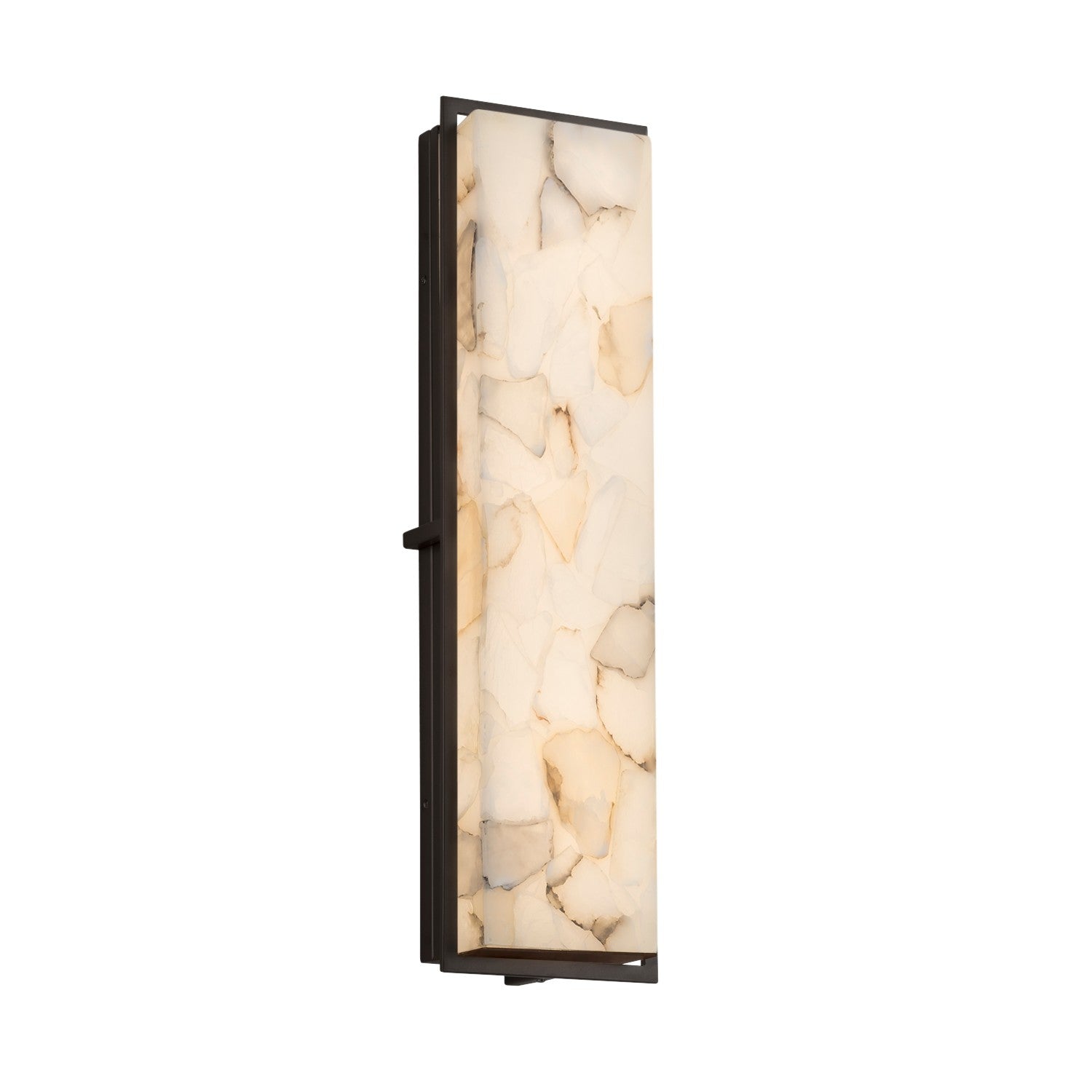 Justice Designs - ALR-7565W-MBLK - LED Outdoor Wall Sconce - Alabaster Rocks - Matte Black