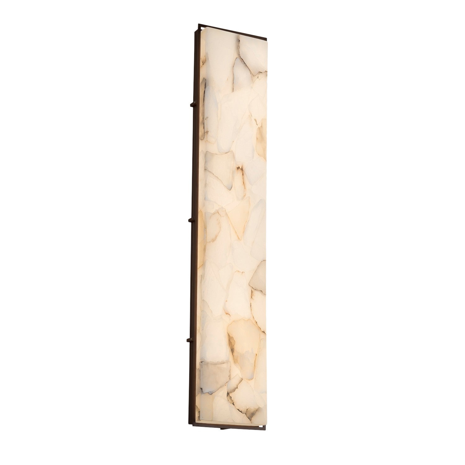 Justice Designs - ALR-7568W-DBRZ - LED Outdoor Wall Sconce - Alabaster Rocks - Dark Bronze