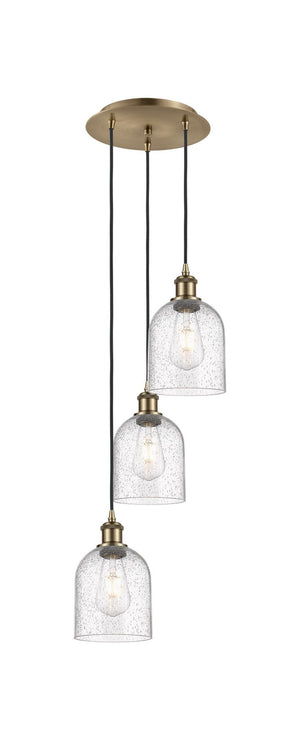 Innovations - 113B-3P-AB-G558-6SDY - Three Light Pendant - Ballston - Antique Brass